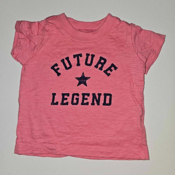 Carter's baby "Future Legend" Pink Cotton T-shirt (6 months) - Picture 1 of 2